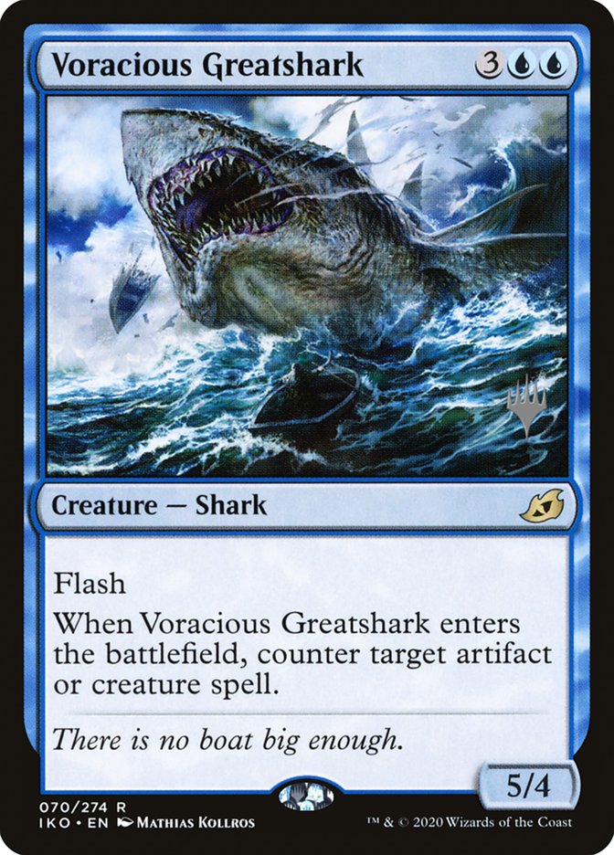 Voracious Greatshark (Promo Pack) [Ikoria: Lair of Behemoths Promos] | Gaming Infinity