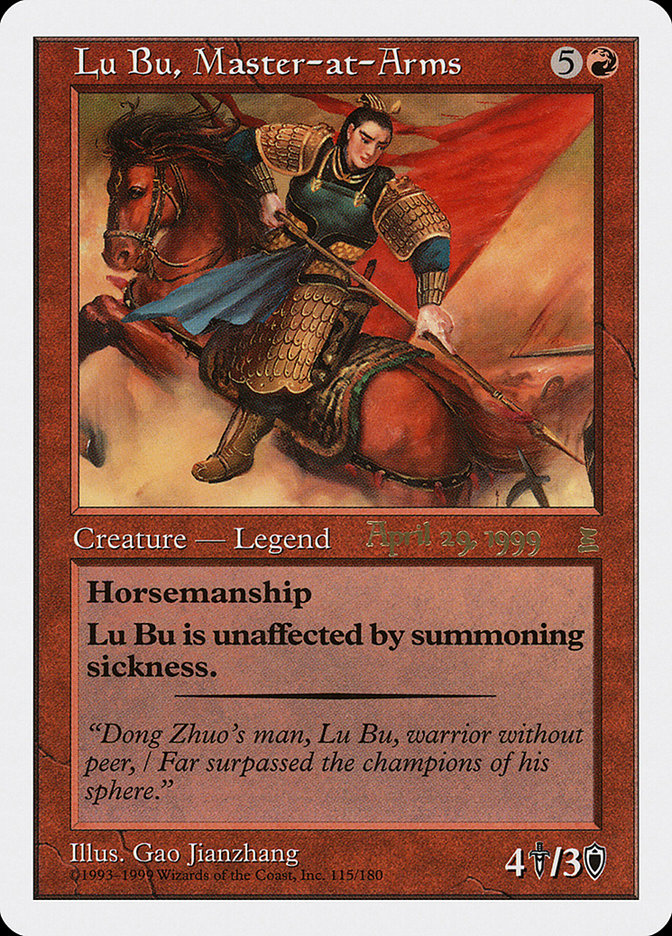 Lu Bu, Master-at-Arms (April 29, 1999) [Portal Three Kingdoms Promos] | Gaming Infinity