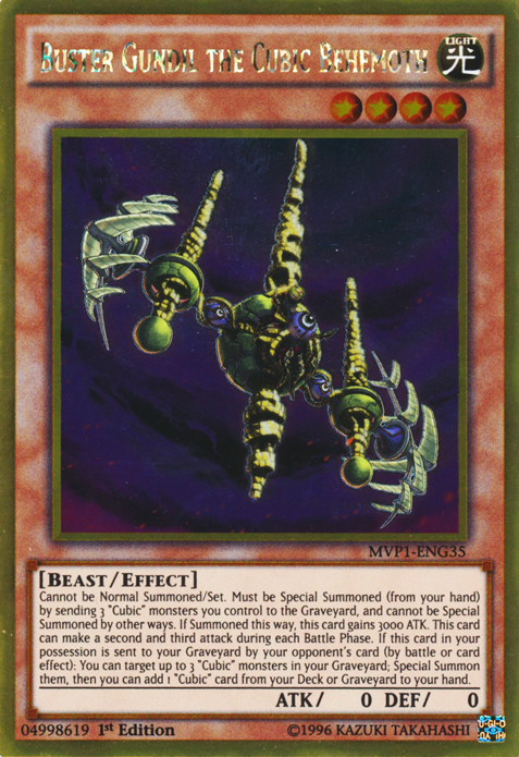 Buster Gundil the Cubic Behemoth [MVP1-ENG35] Gold Rare | Gaming Infinity