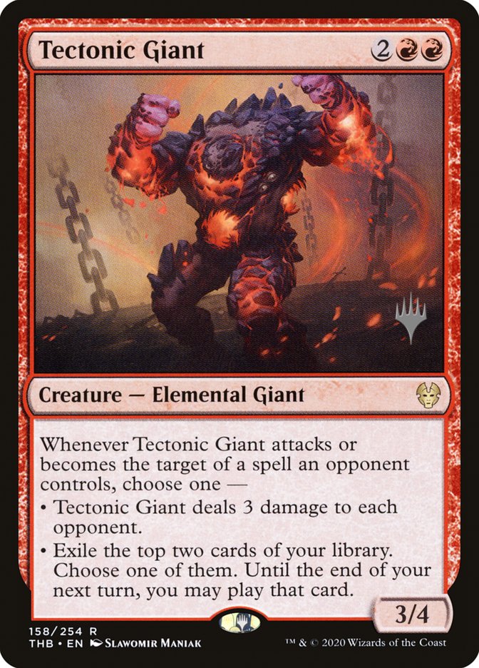 Tectonic Giant (Promo Pack) [Theros Beyond Death Promos] | Gaming Infinity
