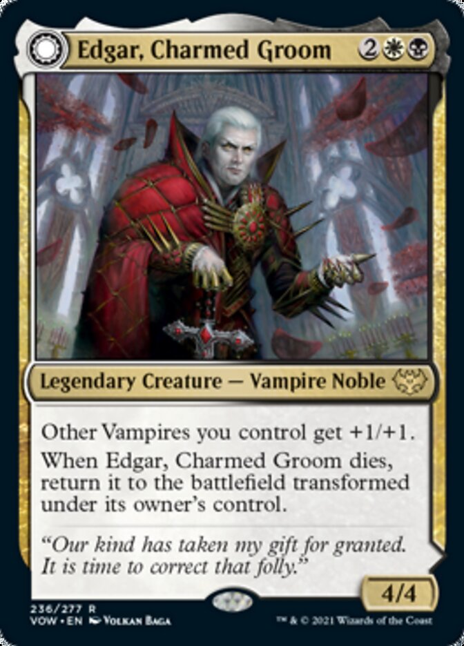 Edgar, Charmed Groom // Edgar Markov's Coffin [Innistrad: Crimson Vow] | Gaming Infinity