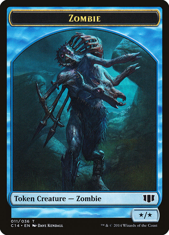 Ape // Zombie (011/036) Double-sided Token [Commander 2014 Tokens] | Gaming Infinity