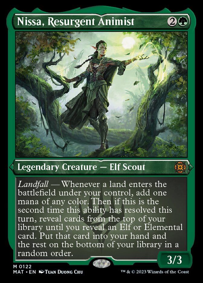 Nissa, Resurgent Animist (Foil Etched) [March of the Machine: The Aftermath] | Gaming Infinity