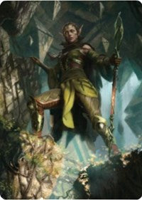 Nissa of Shadowed Boughs 1 Art Card [Zendikar Rising Art Series] | Gaming Infinity