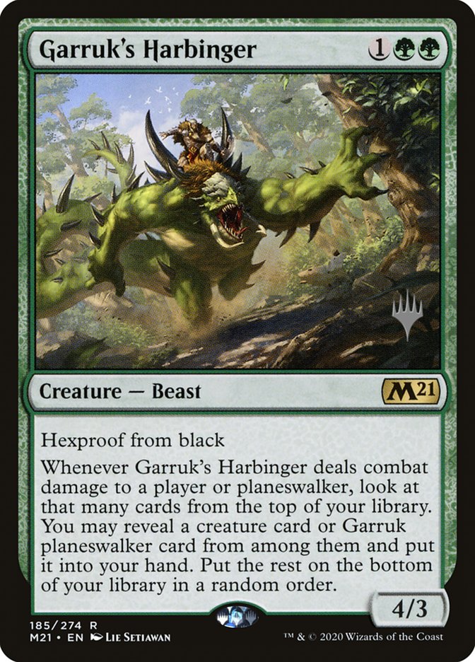 Garruk's Harbinger (Promo Pack) [Core Set 2021 Promos] | Gaming Infinity