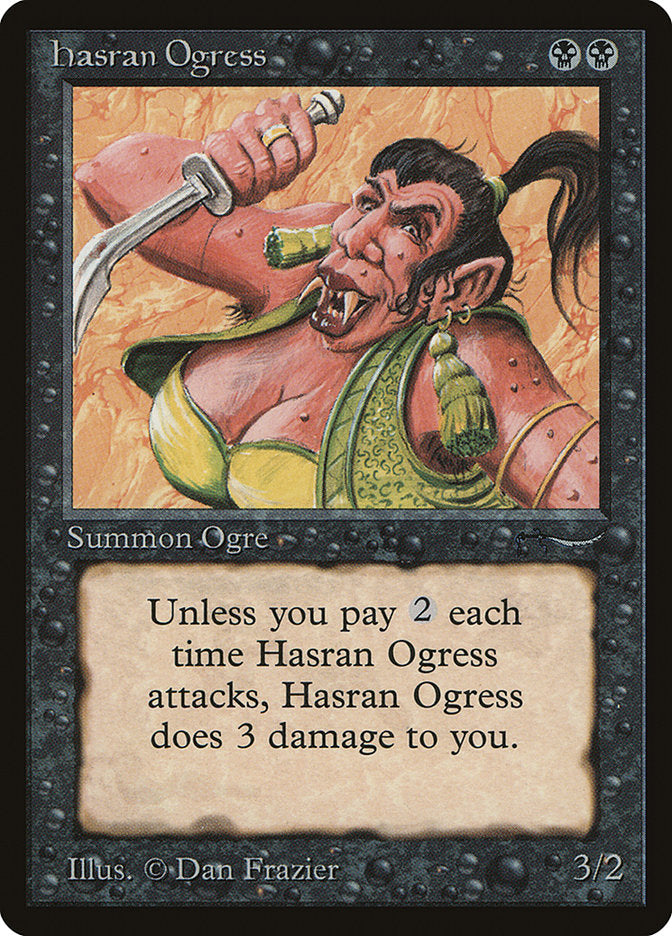 Hasran Ogress (Light Mana Cost) [Arabian Nights] | Gaming Infinity