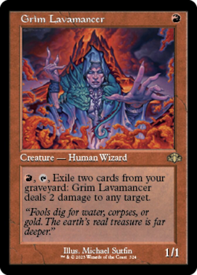 Grim Lavamancer (Retro) [Dominaria Remastered] | Gaming Infinity