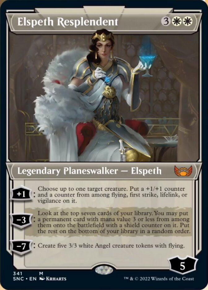 Elspeth Resplendent (Showcase Art Deco) [Streets of New Capenna] | Gaming Infinity