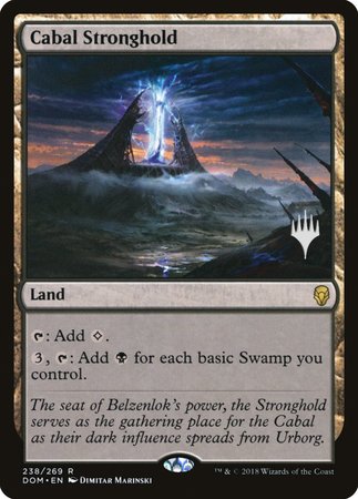 Cabal Stronghold [Dominaria Promos] | Gaming Infinity