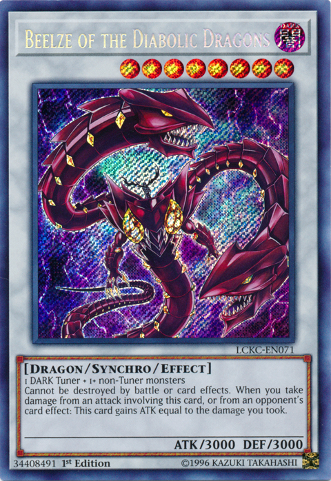 Beelze of the Diabolic Dragons [LCKC-EN071] Secret Rare | Gaming Infinity