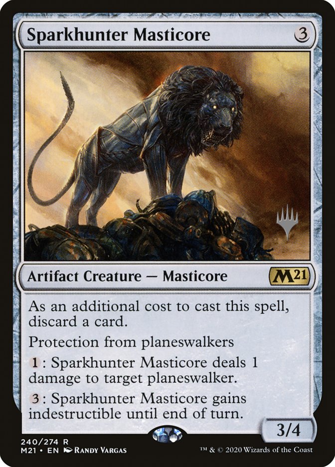 Sparkhunter Masticore (Promo Pack) [Core Set 2021 Promos] | Gaming Infinity