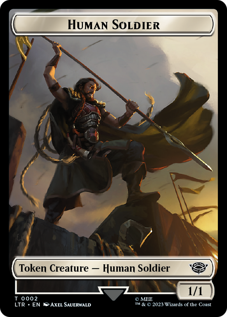 Food (10) // Human Soldier (02) Double-Sided Token [The Lord of the Rings: Tales of Middle-Earth Tokens] | Gaming Infinity