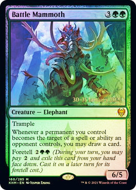 Battle Mammoth  [Kaldheim Prerelease Promos] | Gaming Infinity