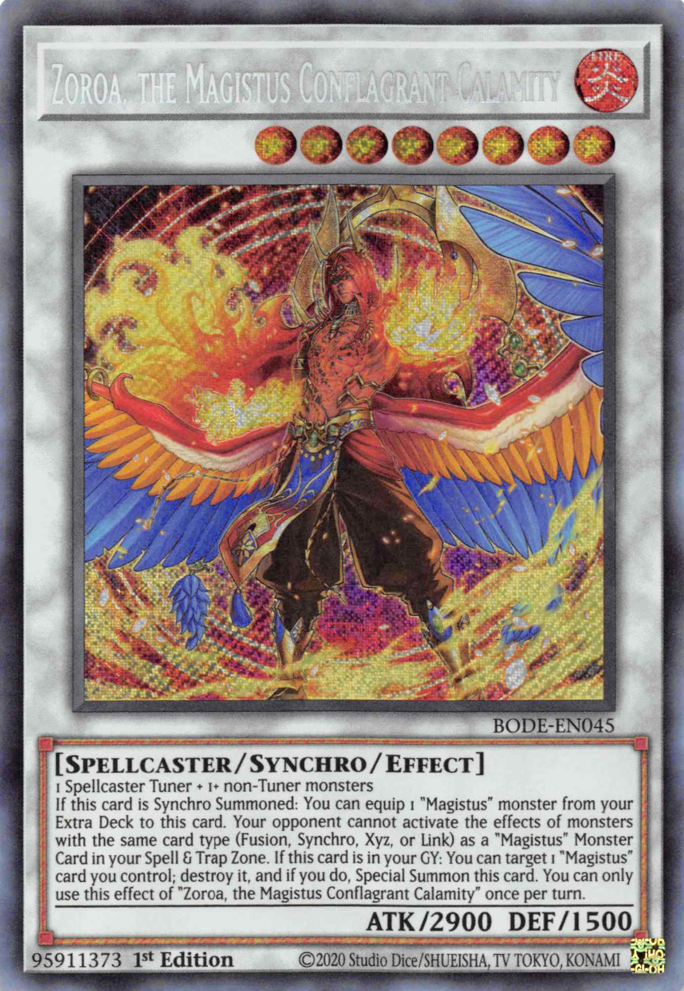 Zoroa, the Magistus Conflagrant Calamity [BODE-EN045] Secret Rare | Gaming Infinity