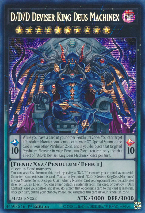 D/D/D Deviser King Deus Machinex [MP23-EN023] Prismatic Secret Rare | Gaming Infinity