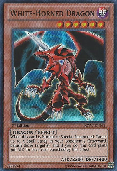 White-Horned Dragon (Redemption Replacement) [MDP2-EN006K] Rare | Gaming Infinity