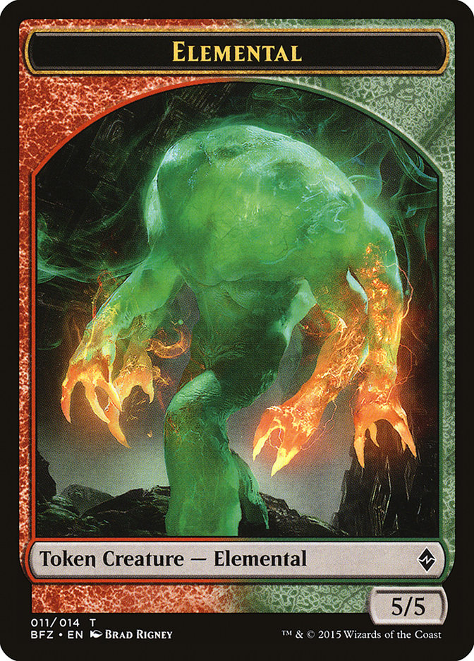 Elemental (011/014) [Battle for Zendikar Tokens] | Gaming Infinity