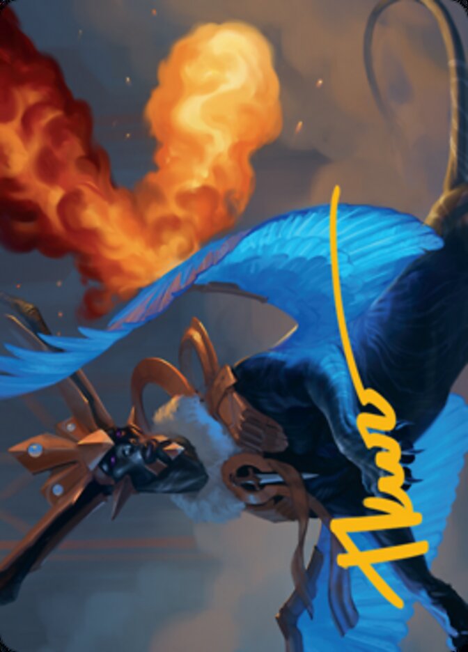 Disdainful Stroke Art Card (Gold-Stamped Signature) [Streets of New Capenna Art Series] | Gaming Infinity