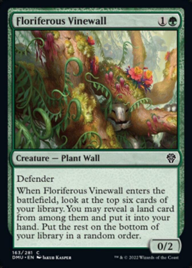 Floriferous Vinewall [Dominaria United] | Gaming Infinity