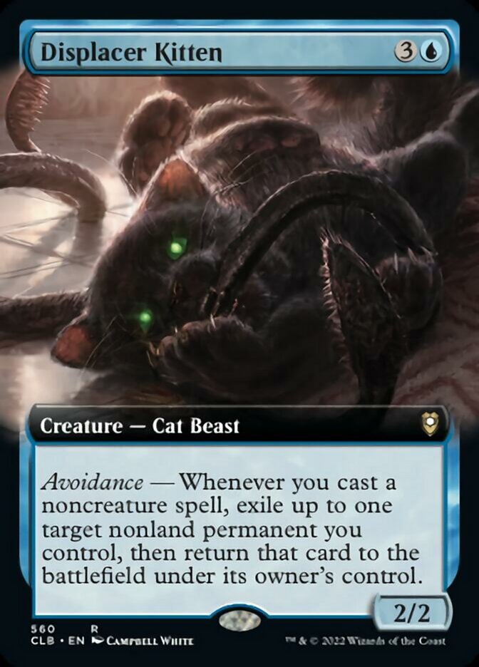 Displacer Kitten (Extended Art) [Commander Legends: Battle for Baldur's Gate] | Gaming Infinity