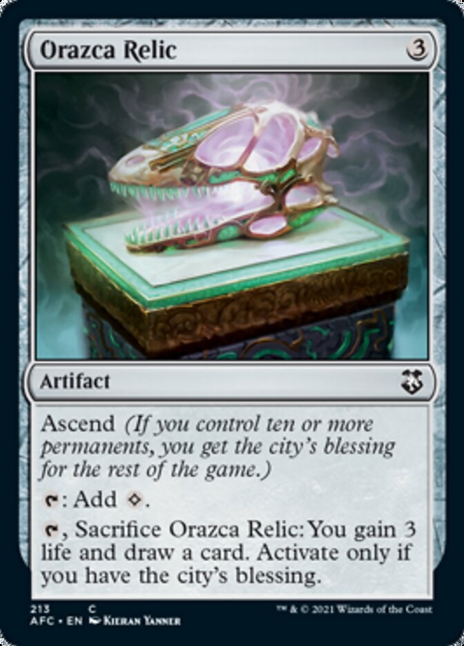 Orazca Relic [Dungeons & Dragons: Adventures in the Forgotten Realms Commander] | Gaming Infinity