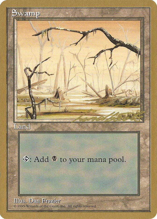 Swamp (ll370) (Leon Lindback) [Pro Tour Collector Set] | Gaming Infinity