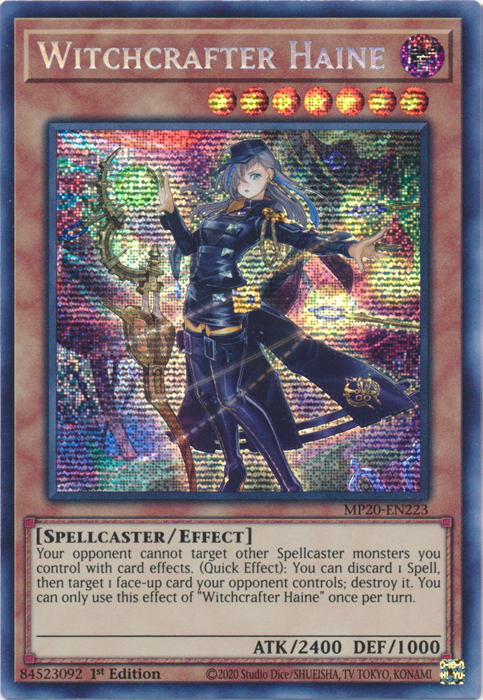 Witchcrafter Haine [MP20-EN223] Prismatic Secret Rare | Gaming Infinity