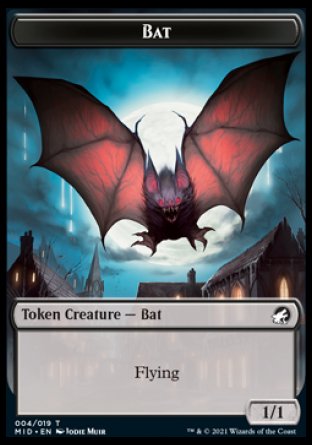 Bat Token [Innistrad: Midnight Hunt Tokens] | Gaming Infinity