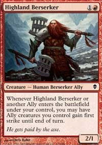 Highland Berserker [Zendikar] | Gaming Infinity