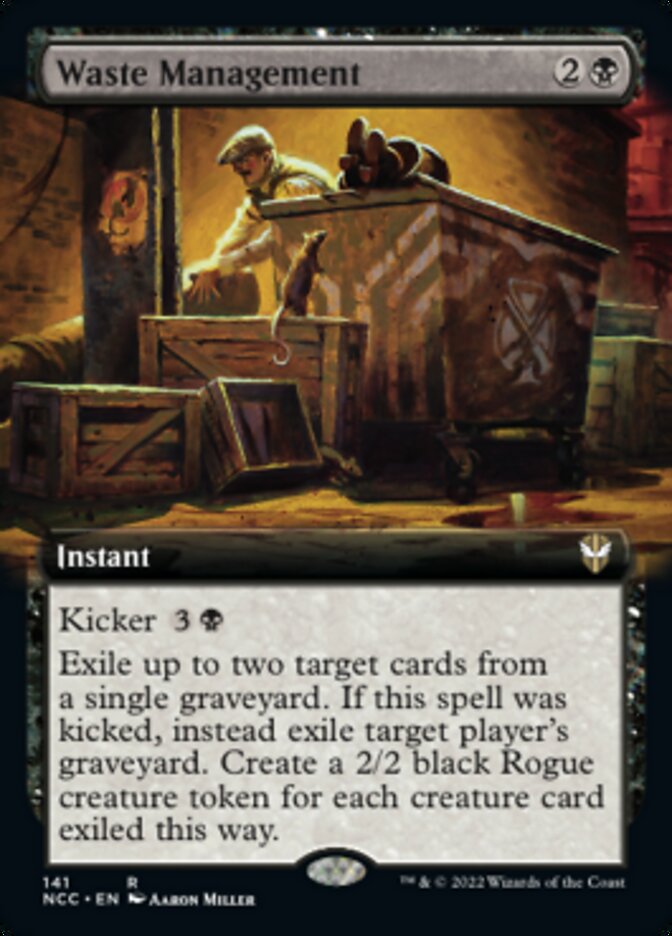 Waste Management (Extended Art) [Streets of New Capenna Commander] | Gaming Infinity