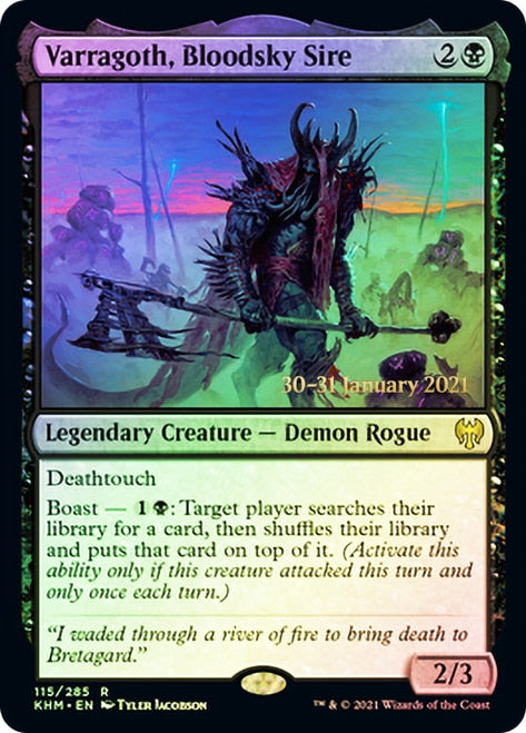 Varragoth, Bloodsky Sire  [Kaldheim Prerelease Promos] | Gaming Infinity