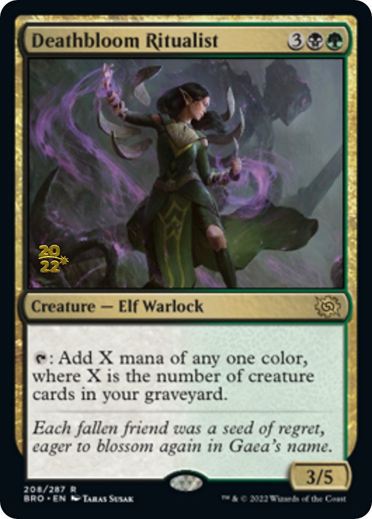 Deathbloom Ritualist [The Brothers' War: Prerelease Promos] | Gaming Infinity