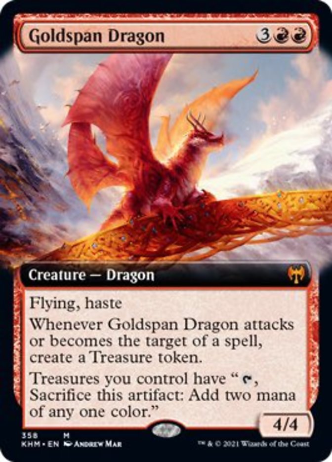 Goldspan Dragon (Extended Art) [Kaldheim] | Gaming Infinity