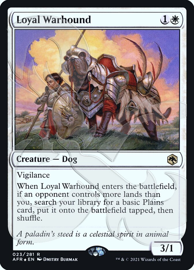 Loyal Warhound (Ampersand Promo) [Dungeons & Dragons: Adventures in the Forgotten Realms Promos] | Gaming Infinity