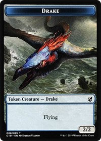 Drake // Human Double-sided Token [Commander 2019 Tokens] | Gaming Infinity