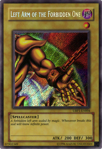 Left Arm of the Forbidden One [UBP1-EN004] Secret Rare | Gaming Infinity