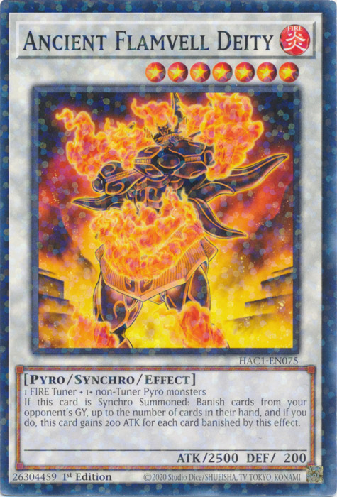 Ancient Flamvell Deity (Duel Terminal) [HAC1-EN075] Parallel Rare | Gaming Infinity