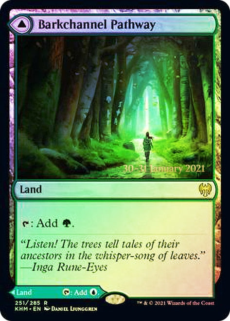 Barkchannel Pathway // Tidechannel Pathway  [Kaldheim Prerelease Promos] | Gaming Infinity