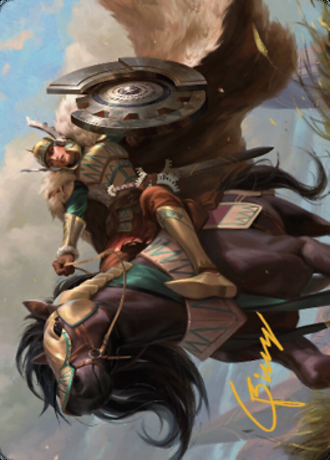 Knight of Dawn's Light Art Card (Gold-Stamped Signature) [Dominaria United Art Series] | Gaming Infinity