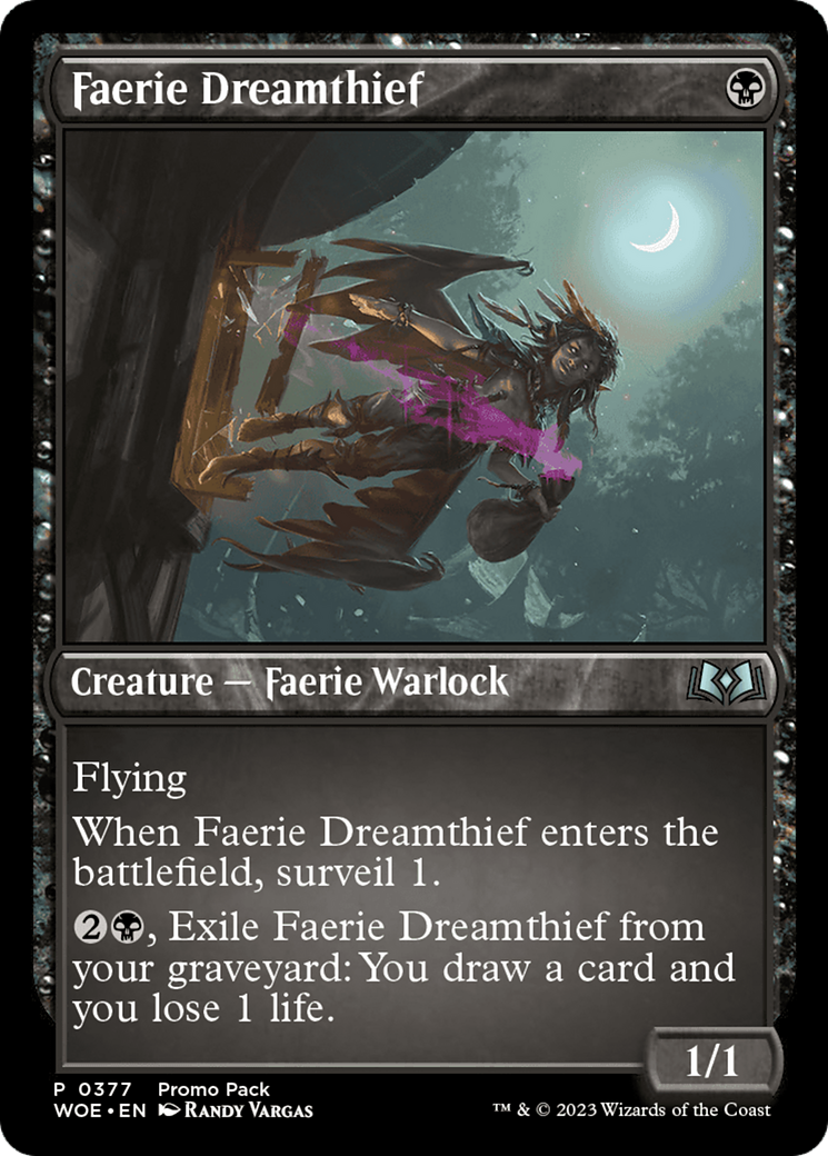 Faerie Dreamthief (Promo Pack) [Wilds of Eldraine Promos] | Gaming Infinity