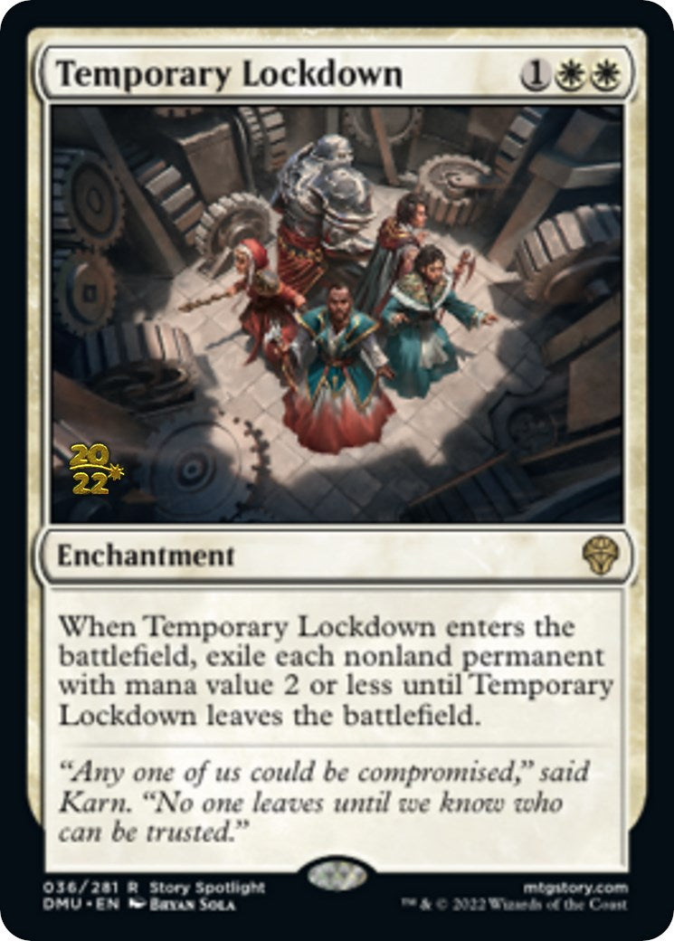 Temporary Lockdown [Dominaria United Prerelease Promos] | Gaming Infinity