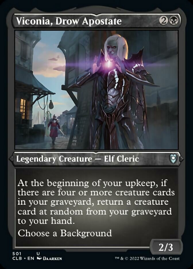 Viconia, Drow Apostate (Foil Etched) [Commander Legends: Battle for Baldur's Gate] | Gaming Infinity