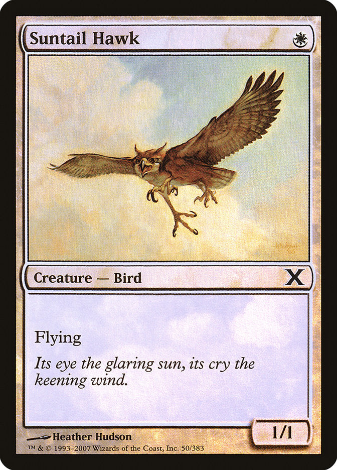 Suntail Hawk (Premium Foil) [Tenth Edition] | Gaming Infinity