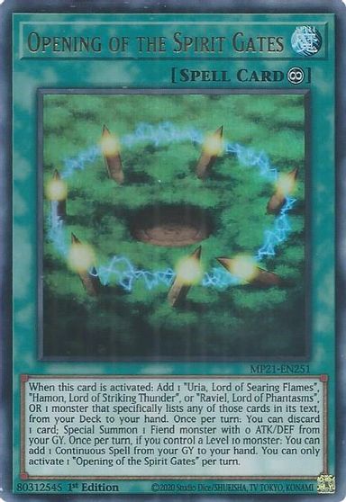 Opening of the Spirit Gates [MP21-EN251] Ultra Rare | Gaming Infinity