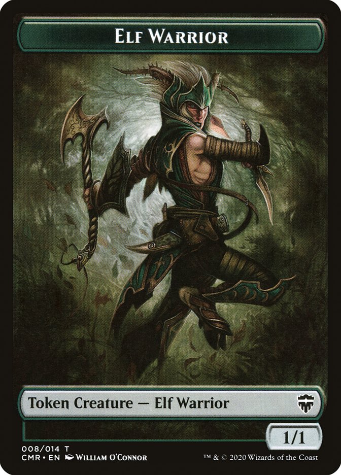 Copy (013) // Elf Warrior Token [Commander Legends Tokens] | Gaming Infinity