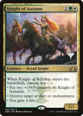 Knight of Autumn [Guilds of Ravnica Promos] | Gaming Infinity