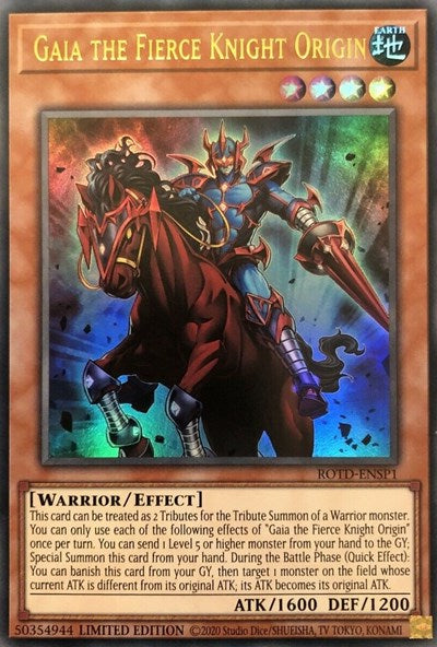 Gaia the Fierce Knight Origin [ROTD-ENSP1] Ultra Rare | Gaming Infinity