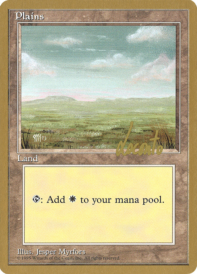 Plains (ml364) (Michael Loconto) [Pro Tour Collector Set] | Gaming Infinity