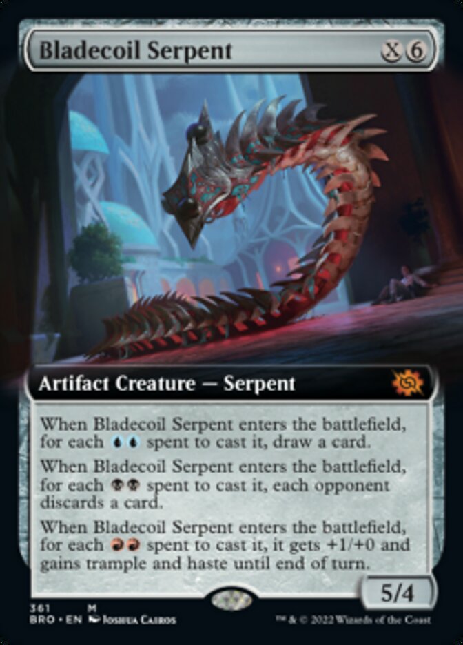 Bladecoil Serpent (Extended Art) [The Brothers' War] | Gaming Infinity