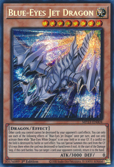 Blue-Eyes Jet Dragon [MP23-EN004] Prismatic Secret Rare | Gaming Infinity